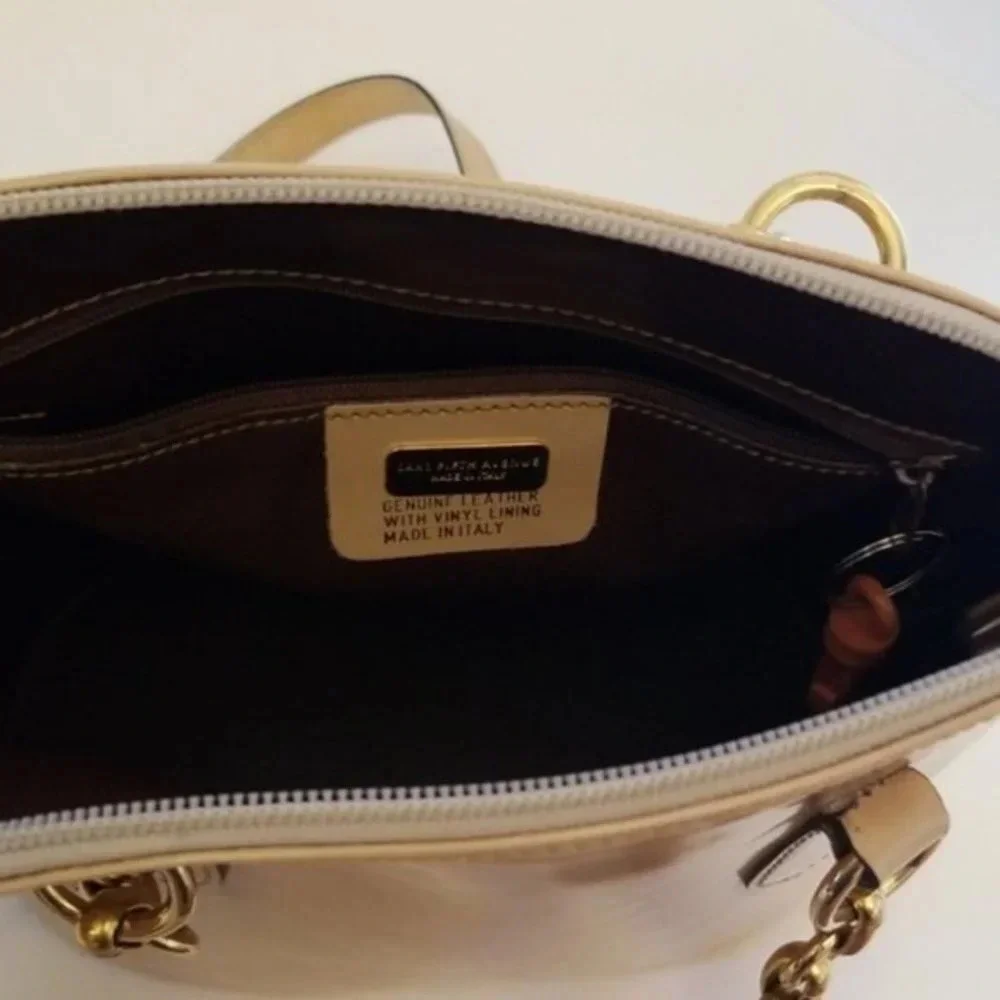 Saks Leather Beige shoulder bag​
